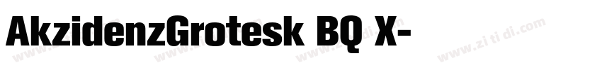 AkzidenzGrotesk BQ X字体转换